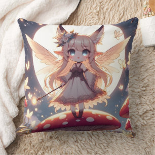 Almofada Garota Anime Pixie Hippie Lua Fada