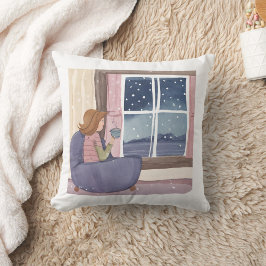 Almofada Garota bonita com Travesseiro decorativo de água d