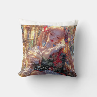 Almofada Garota de Fantasia Misteriosa - Estética de Arte G