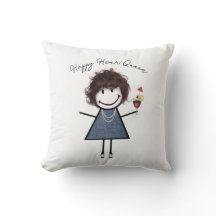 Garota do palito da hora feliz com coquetel