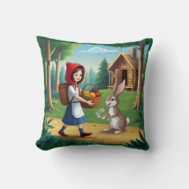 Almofada Garota em Redhood with Bunny