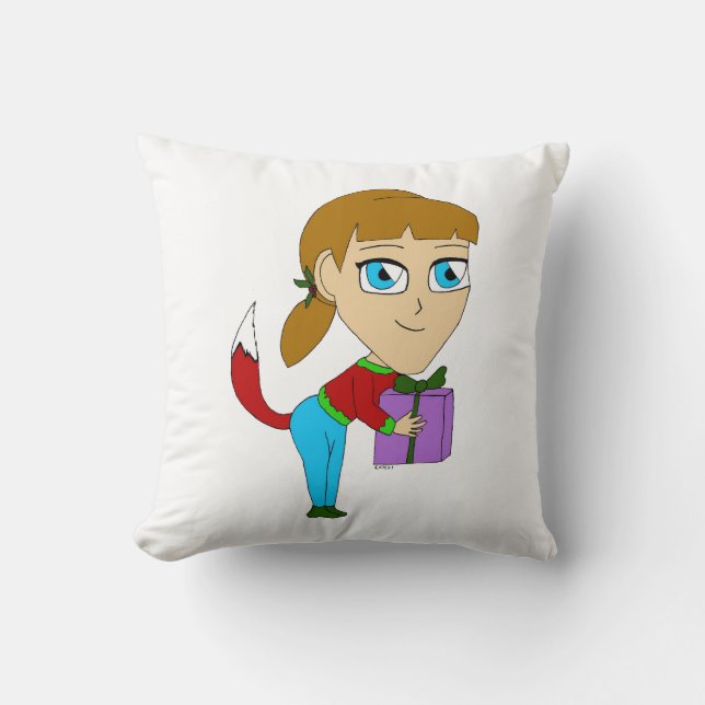 Almofada garota foxi chibi (Frente)