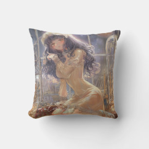 Almofada Garota Misteriosa de Fantasia - Estética de Arte G
