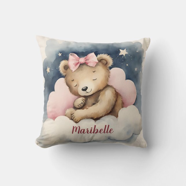 Almofada Garotas de Urso Celestial Personalizadas (Frente)