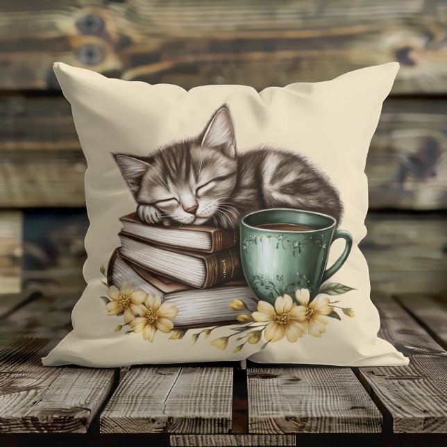 Almofada Gatinho Adormecido Gatinho Precioso (Criador carregado)