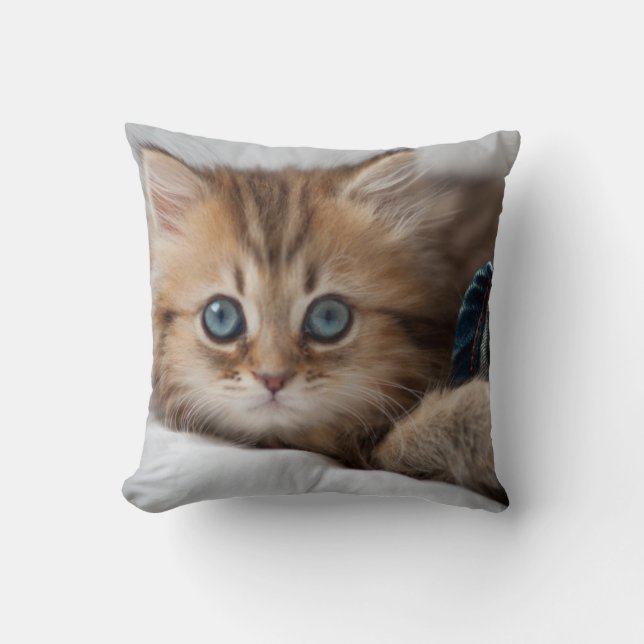 Almofada Gatinho com olhos azuis (Frente)