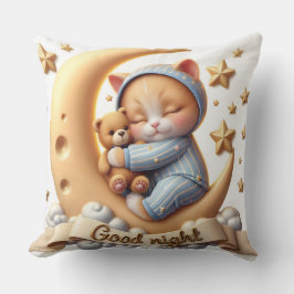 Almofada Gatinho com Urso de Teddy, Coleção de Natasha Us