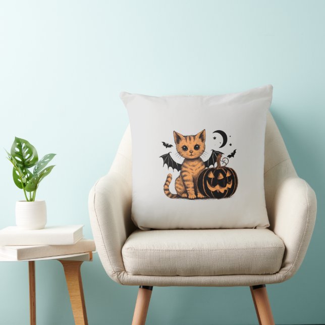 Almofada Gatinho de Halloween (Cadeira)