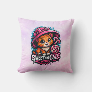 Almofada Gatinho Doce e Fofo