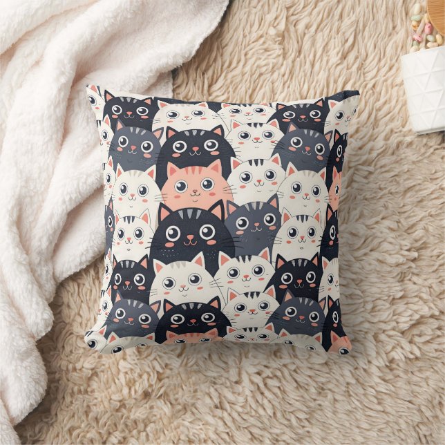 Almofada Gatinho Kaleidoscópio (Cobertor)