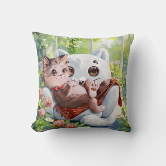 Almofada Gatinho no sofá