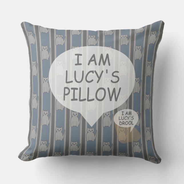 Almofada Gatinho personalizável divertido e Rico distribuíd (Frente)