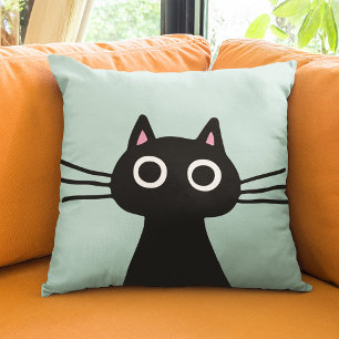 Almofada Gatinho Preto  Quirky Pet Cat Lover