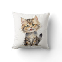 Gatinho Tabby de Aquarela