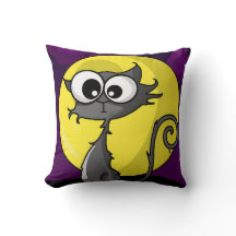 Gato assustador dos desenhos animados