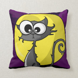 Almofada Gato assustador dos desenhos animados