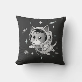 Almofada Gato Astronauta no Gato de Corte Espacial