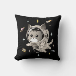 Almofada Gato Astronauta no Gato de Corte Espacial