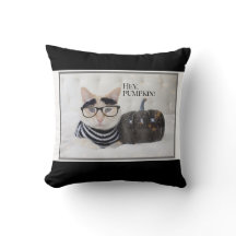 Gato Bonito "Ei Pumpkin" Halloween