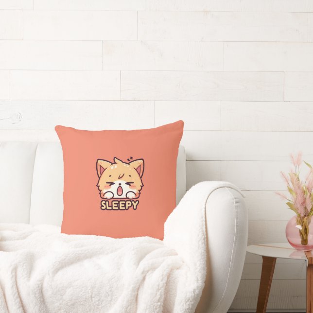Almofada Gato Bonito, Sonolento (Sofá)