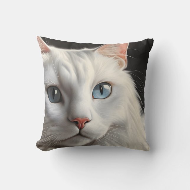Almofada Gato Branco (Frente)