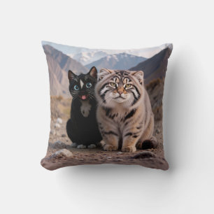 Almofada Gato Cheerful vs. Gato Grumpy - Humor