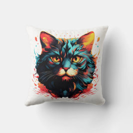 Almofada Gato Colorido