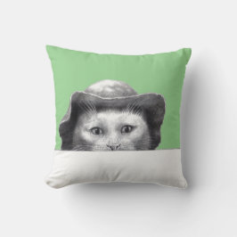 Almofada Gato com Chapéu (Moegi)