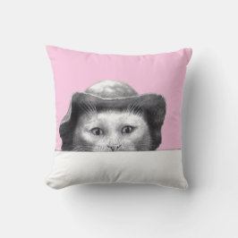 Almofada Gato com Chapéu (Ume)