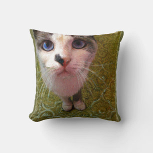 Almofada Gato com olhos azuis de Alexandra Cook