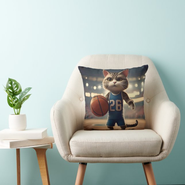 Almofada Gato de basquete, (Cadeira)
