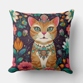 Almofada Gato de Bejeweled Crowned
