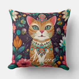Almofada Gato de Bejeweled Crowned