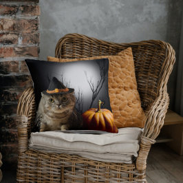 Almofada Gato De Bruxas De Halloween Com Travesseiro decora