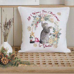 Almofada Gato de Cama Cogerado com Script Moderno - Um Nata