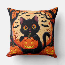 Almofada Gato de Cartografia e Bombões em Lua Inteira