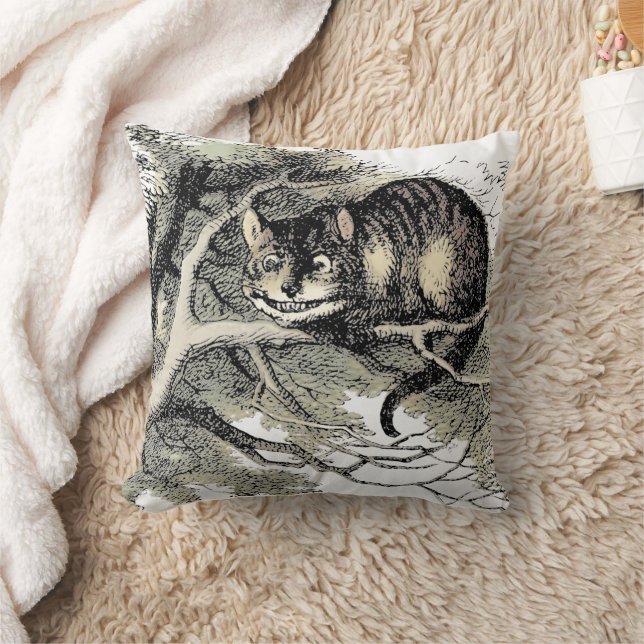 Almofada Gato de Cheshire Alice Mundo das Maravilhas Clássi (Cobertor)