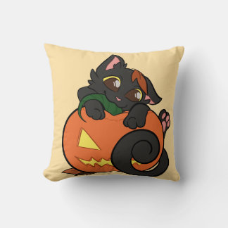 Almofada gato de desenho fofo de Halloween
