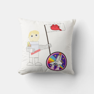 Almofada Gato de Gatinhos do Astronauta Branco travesseiros