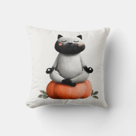 Almofada Gato de Halloween na Design de Pumpkin