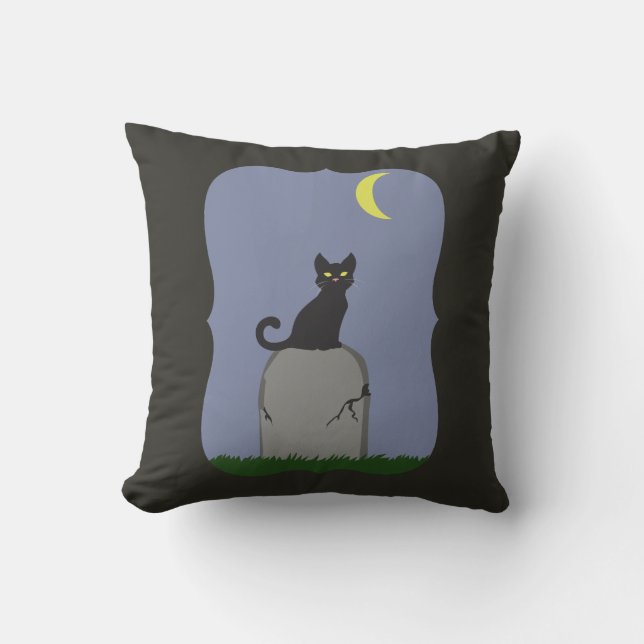 Almofada Gato de Halloween Spooky (Frente)