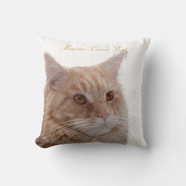 Almofada Gato de racum de Maine (Frente)