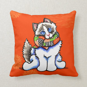 Almofada Gato de Ragdoll todo o Dolled acima