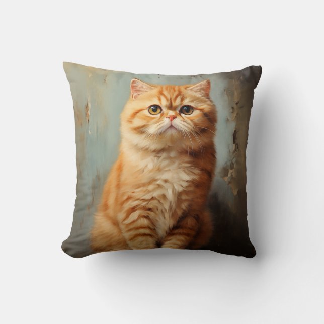 Almofada Gato de Shorthair exótico (Frente)