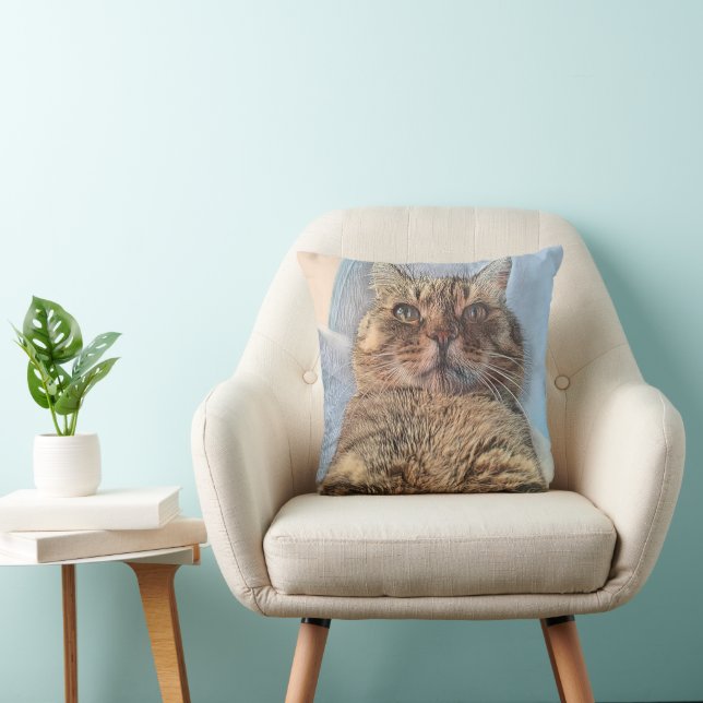 Almofada Gato de Tigre Majestoso (Cadeira)