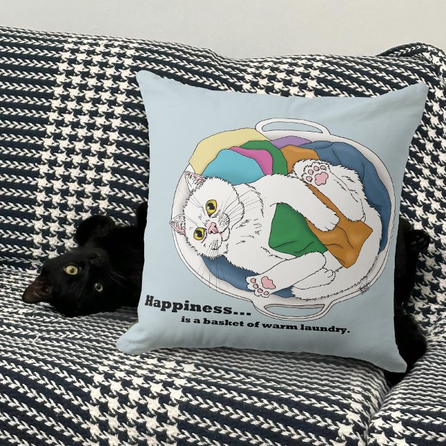 Almofada Gato do Dia da Lavagem (Criador carregado)