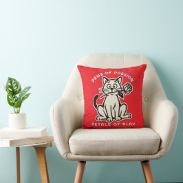 Almofada gato engraçado