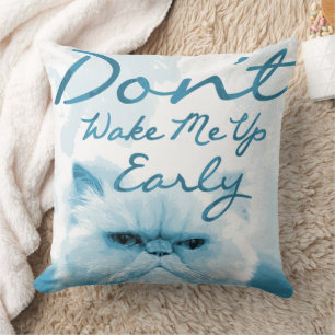 Almofada Gato Engraçado Não me Acordar cedo