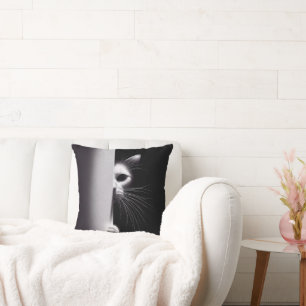 Almofada Gato Escondido Em Sombras