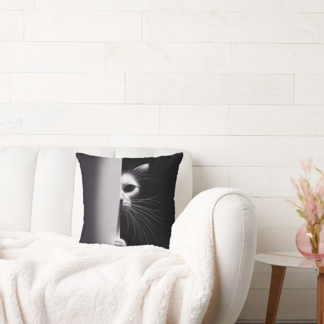 Almofada Gato Escondido Em Sombras (Sofá)
